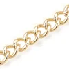 Chaine gourmette 5 x 4 mm - doré à l'or fin 18 K x 20 cm