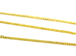 Chaine gourmette 1mm couleur or x 20 cm
