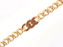 Chaine gourmette nuage 1,3 mm dorée à l'or fin 24K x 20 cm