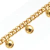 Chaine perles rondes - doré à l'or fin 18K x 20 cm