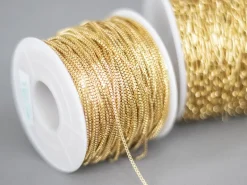 Chaine vénitienne 1,2 mm - laiton doré à l'or fin 18K - qualité premium