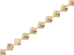 Chaîne coquillage - Doré à l'or fin 18k