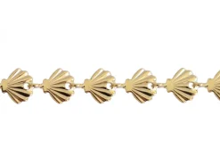 Chaîne coquillage - Doré à l'or fin 18k
