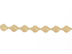 Chaîne coquillage - Doré à l'or fin 18k