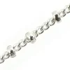 Chaîne gourmette alternée 3 perles - flash argent 925 x 20 cm