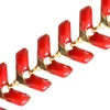 Chaîne épi émaillée - rouge
