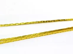 Chaîne serpentine 0,6 mm dorée x 20 cm