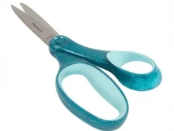 Ciseaux collège Fiskars 18 cm bleu pailleté
