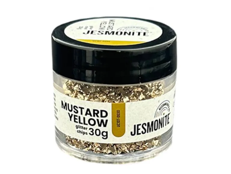 Éclats de paillettes pour Jesmonite 30 gr - Jaune moutarde