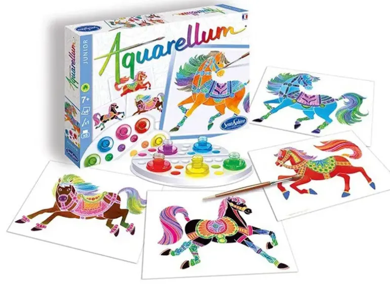 Coffret Aquarellum junior - Chevaux