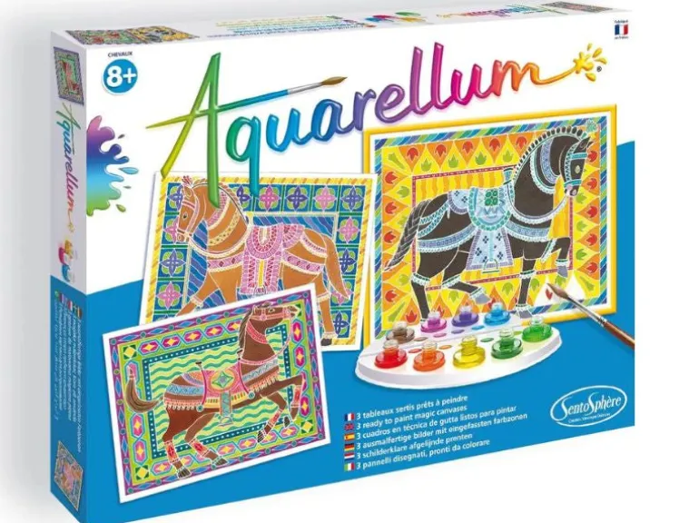 Coffret Aquarellum junior - Chevaux