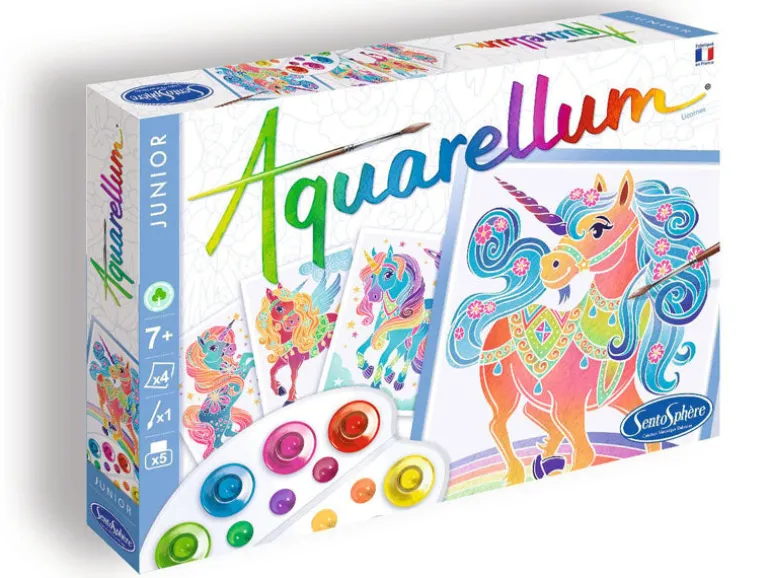 Coffret Aquarellum junior - Licornes