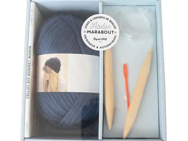 Coffret bonnet marin à tricoter