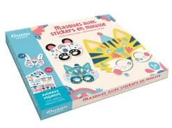Coffret créatif - Masques avec stickers en mousse - Editions Auzou
