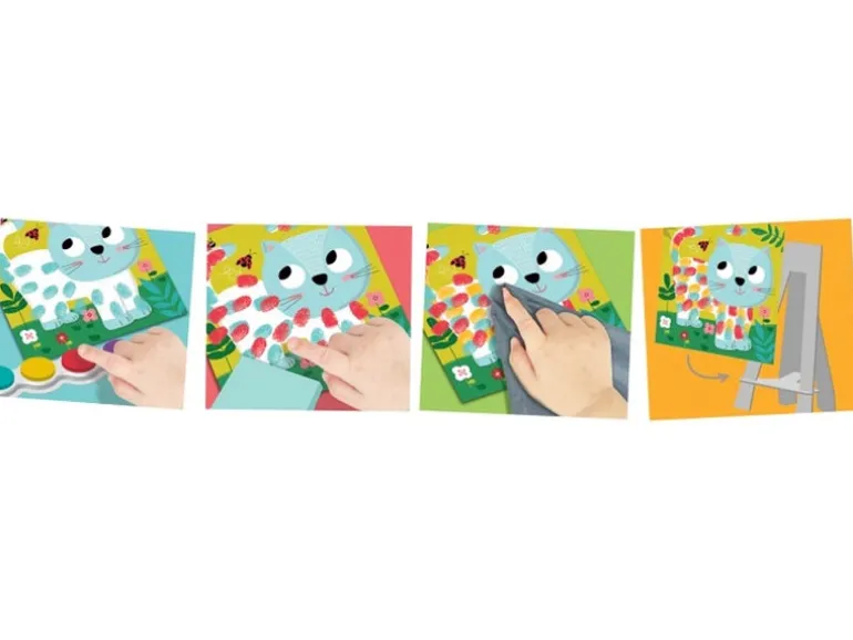 Coffret de peinture au doigt "Adorables compagnons"