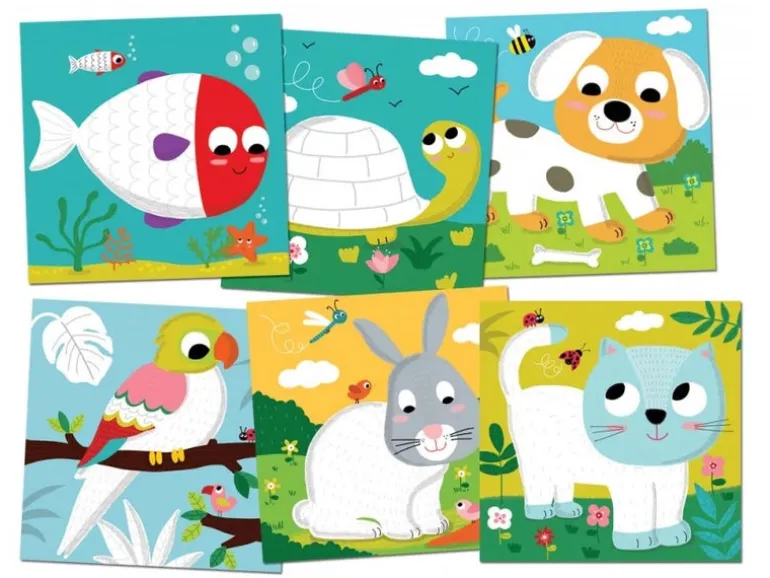 Coffret de peinture au doigt "Adorables compagnons"