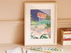 Coffret peinture au numéro - Petit Pinceau - The Motel Pool par Jessica Smith