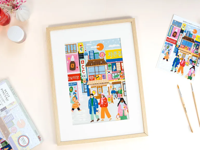 Coffret peinture au numéro - Petit Pinceau - Winter in Seoul Erborian
