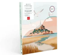 Coffret peinture au numéro - Petit Pinceau - Mont Saint-Michel par La Petite Epicerie