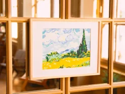 Coffret peinture au numéro - Petit Pinceau - Cyprès aux blés d'or, Vincent Van Gogh