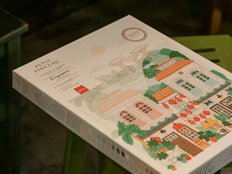 Coffret peinture au numéro - Petit Pinceau - Singapore par Hoglet & Co