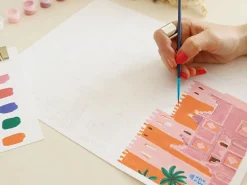 Coffret peinture au numéro - Petit Pinceau - Maroc par Mona Mai