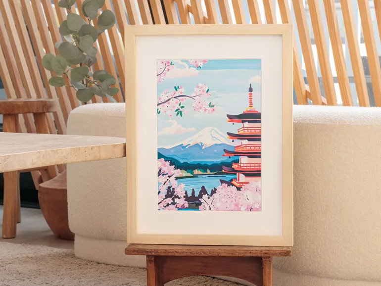 Coffret peinture au numéro - Petit Pinceau - Mont Fuji par La Petite Epicerie