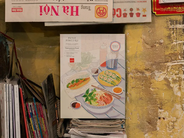 Coffret peinture au numéro - Petit Pinceau - Vietnamese Food par Jayne Wong
