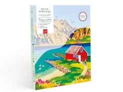 Coffret peinture au numéro - Petit Pinceau - Randonnée en Norvège par Nolwenn Studio