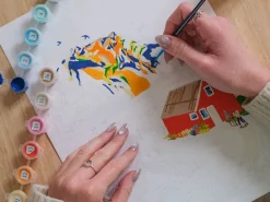 Coffret peinture au numéro - Petit Pinceau - Randonnée en Norvège par Nolwenn Studio
