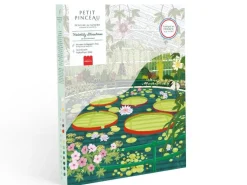 Coffret peinture au numéro - Petit Pinceau - Waterlily Glasshouse par Elaine Lee