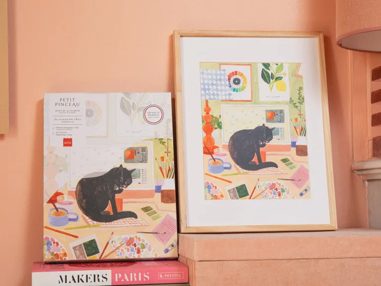 Coffret peinture au numéro - Petit Pinceau - La pause du chat