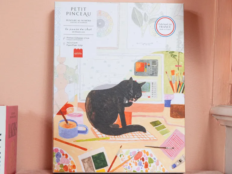Coffret peinture au numéro - Petit Pinceau - La pause du chat