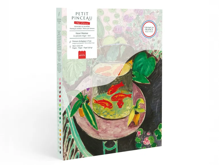 Coffret peinture au numéro - Petit Pinceau - Les Poissons rouges, Henri Matisse