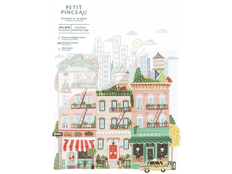 Coffret peinture au numéro - Petit Pinceau - New York par Hoglet and co