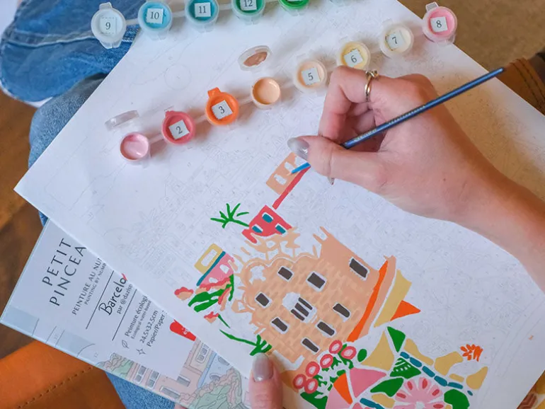Coffret peinture au numéro - Petit Pinceau - Barcelona par DazlStudio