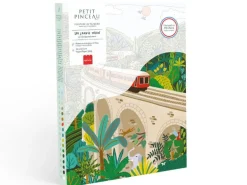 Coffret peinture au numéro - Petit Pinceau - Sri-Lanka Train par Maja Tomljanovic