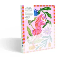 Coffret peinture au numéro - Petit Pinceau - Tigre Fleuri par Limistic