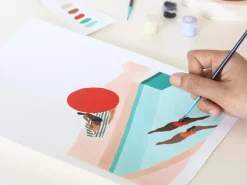 Coffret peinture au numéro - Petit Pinceau - St Barthélemy par Léa Morichon