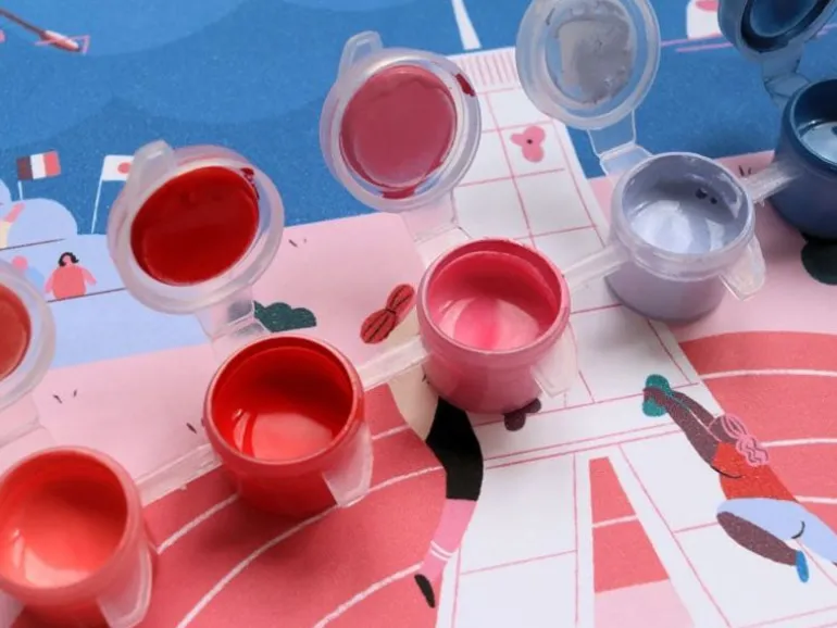 Coffret peinture au numéro - Petit Pinceau - Multi Sports par Anna Fedoseeva