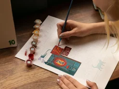 Coffret peinture au numéro - Petit Pinceau - Izakaya par Eloze & Matthieu Verlaine