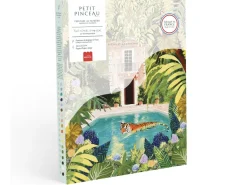 Coffret peinture au numéro - Petit Pinceau - Tiger relaxing in my pool