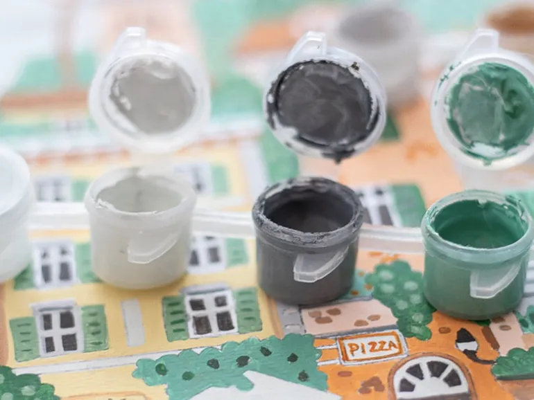 Coffret peinture au numéro - Petit Pinceau - Rome par Hoglet and co