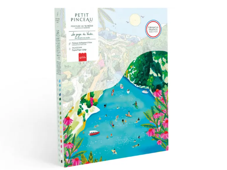 Coffret peinture au numéro - Petit Pinceau - Les Gorges du Verdon par Nolwenn Studio