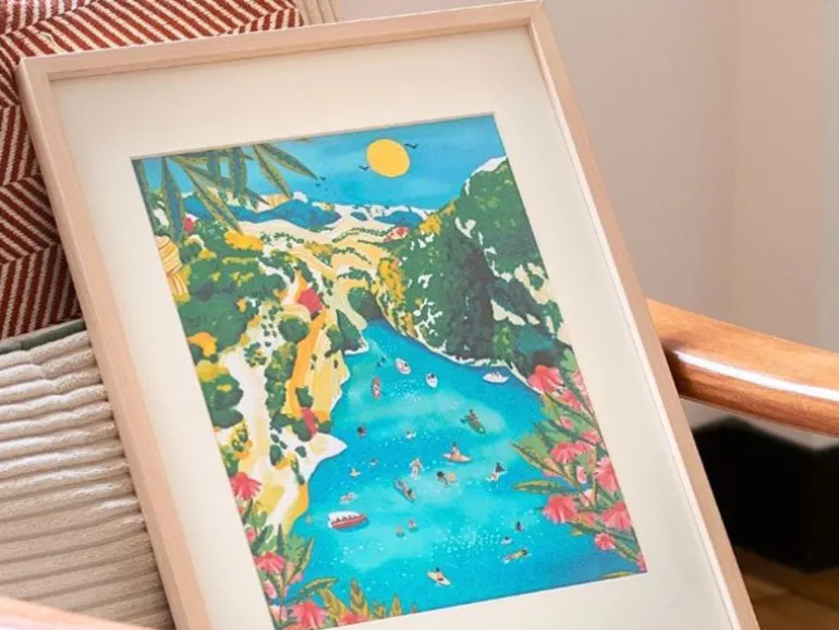 Coffret peinture au numéro - Petit Pinceau - Les Gorges du Verdon par Nolwenn Studio
