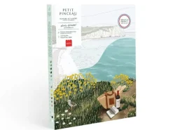 Coffret peinture au numéro - Petit Pinceau - Picnic à Étretat par Ananya Bhandari