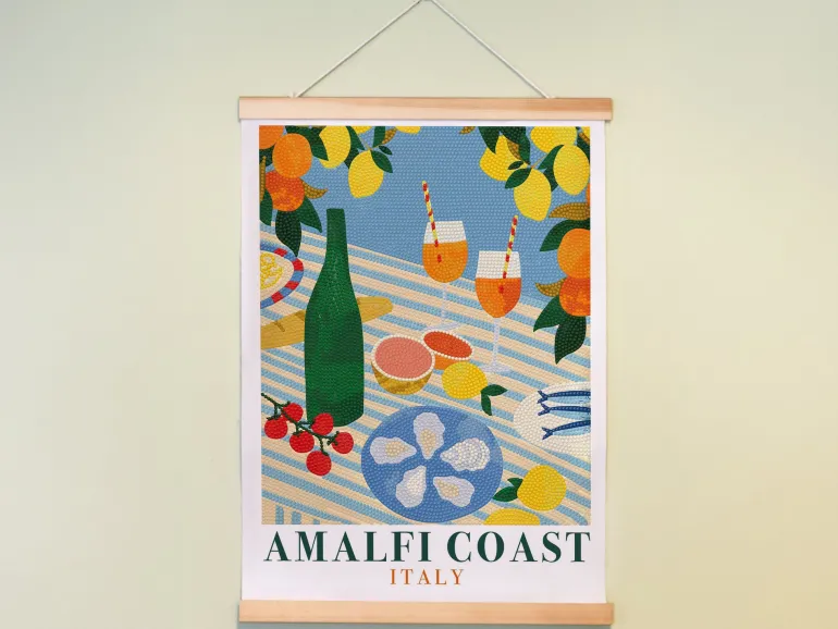 Coffret Petit Diamond - Diamond Painting Amalfi Coast Aperitif par Emily Kopcik
