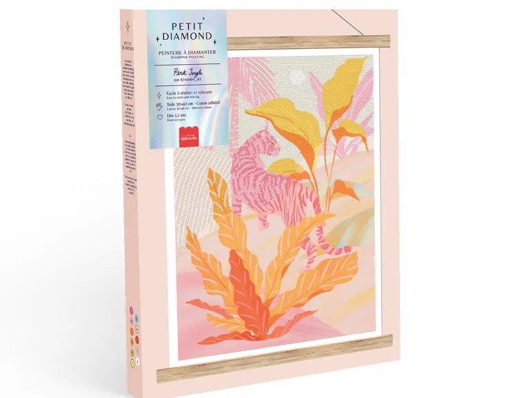 Coffret Petit Diamond - Diamond Painting Pink Jungle par Sun Lee