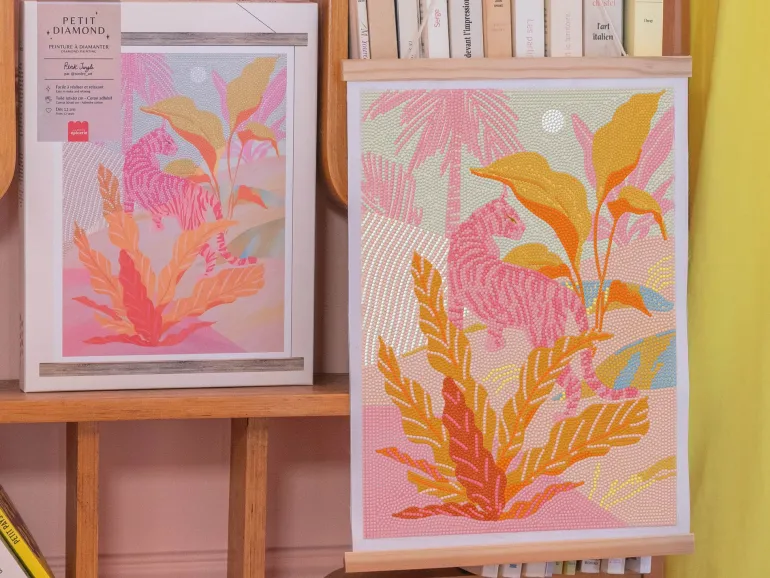 Coffret Petit Diamond - Diamond Painting Pink Jungle par Sun Lee