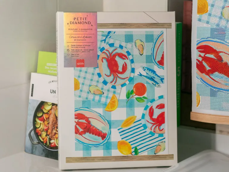 Coffret Petit Diamond - Diamond Painting Citrus and Lobster par La Petite Epicerie